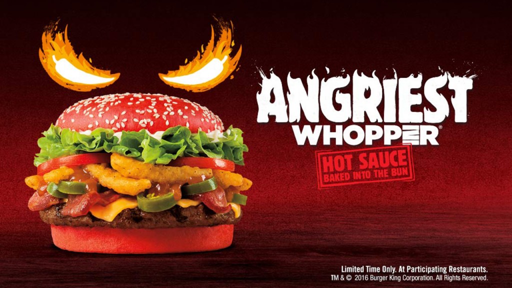 Angriest Whopper at Burger King 